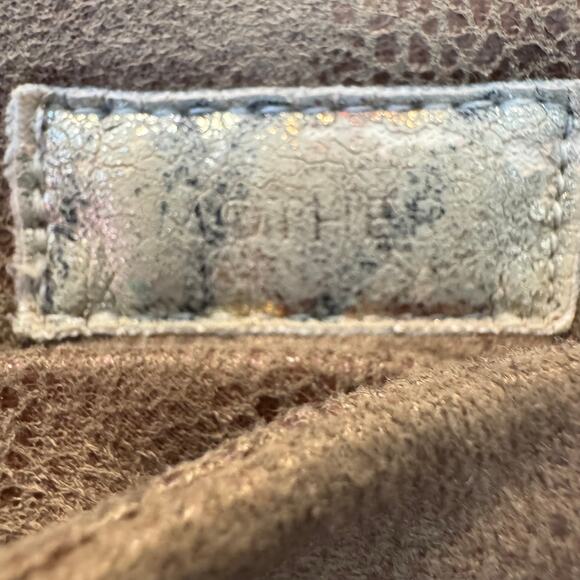 MOTHER The Looker Skinny Faux Suede Pants – "Crackle Tan" Brown Wash Size 28 - Picture 8 of 12